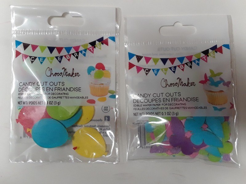 NEW LOT OF 2 Choco Maker Candy cut outs butterfly or balloon