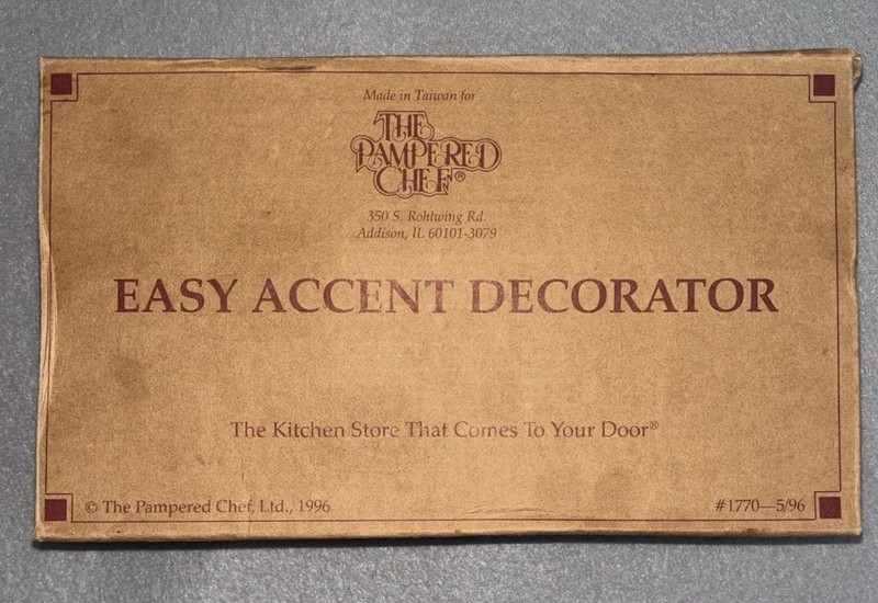 Pampered Chef Easy Accent Decorator 1770 Decorating