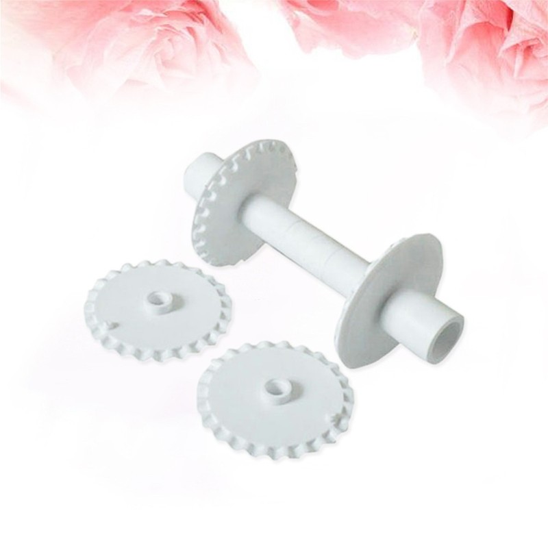 6pcs Fondant Cake Pastry Wheel Cutter Plastic Lace Cookies Cutter Roller