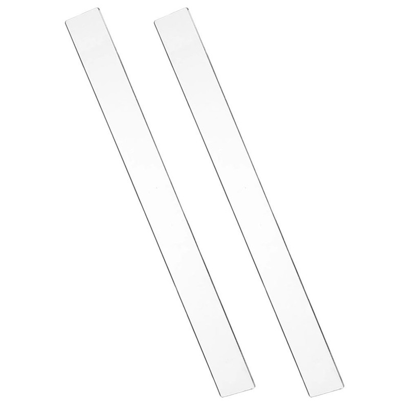 2 Pcs Kitchen Dough Thickness Measuring Rulers Acrylic Rolling Pin Guides gallery