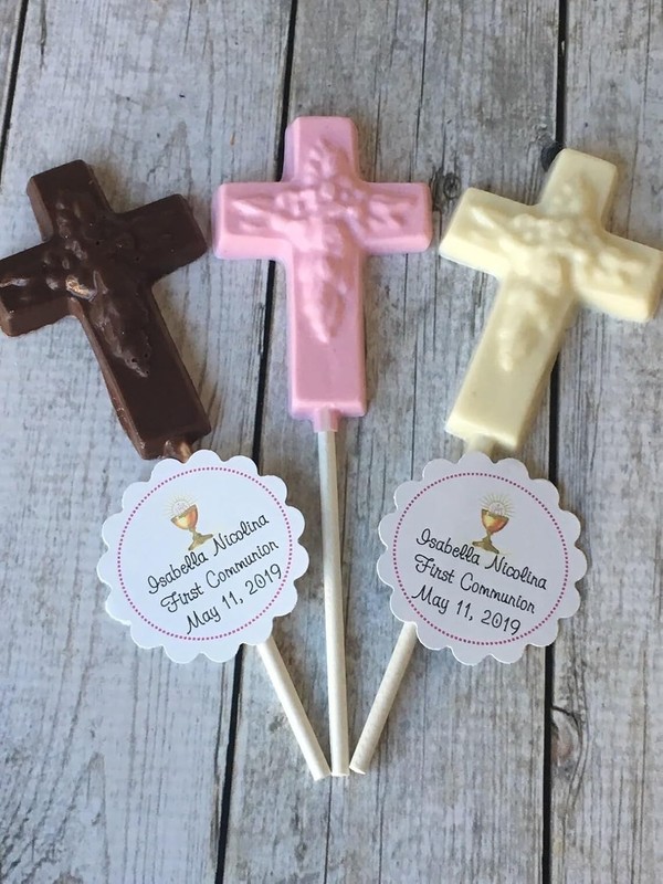 Cross Lollipop Chocolate Candy Mold 426 NEW gallery