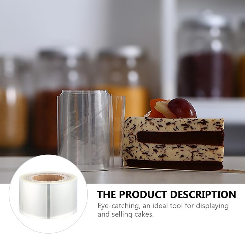 1 Roll Transparent Cake Collar, Mousse Cake Wrap, DIY Dessert, Food Grade OPP gallery