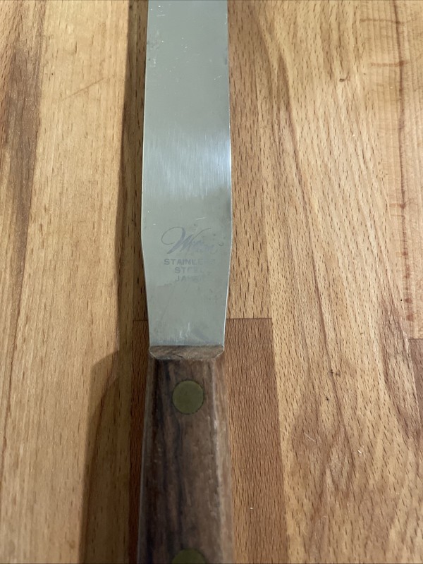 VTG Wilton 11” Cake Spreader | Stainless Steel Wood Handle Japan 1 1/8” Blade gallery