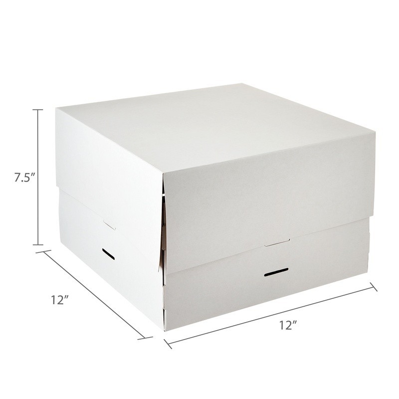 Adjustable Cardboard Cake Box 10 Inch Cake Easy Assembly Custom Height New gallery