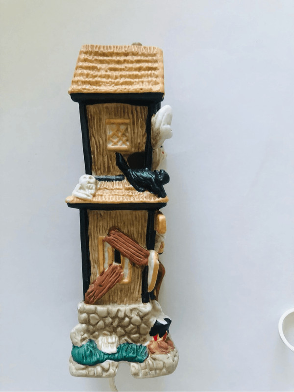 Haunted pencil orange light porcelain house 8”x3” gallery