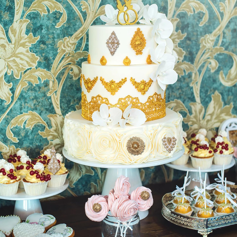 Baroque Style Scroll Relief Cake Decoration Fondant Molds European Vintage Jewel gallery