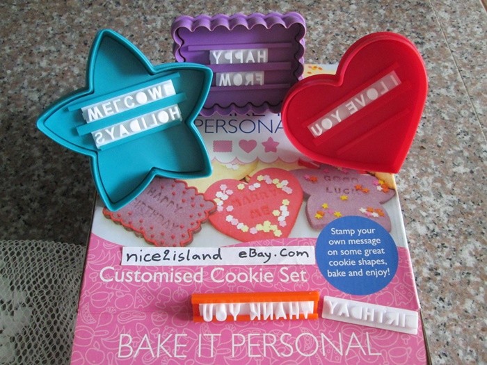 your brand name stamper cookie cutter before bake biscuit fondant mold DIY stamp