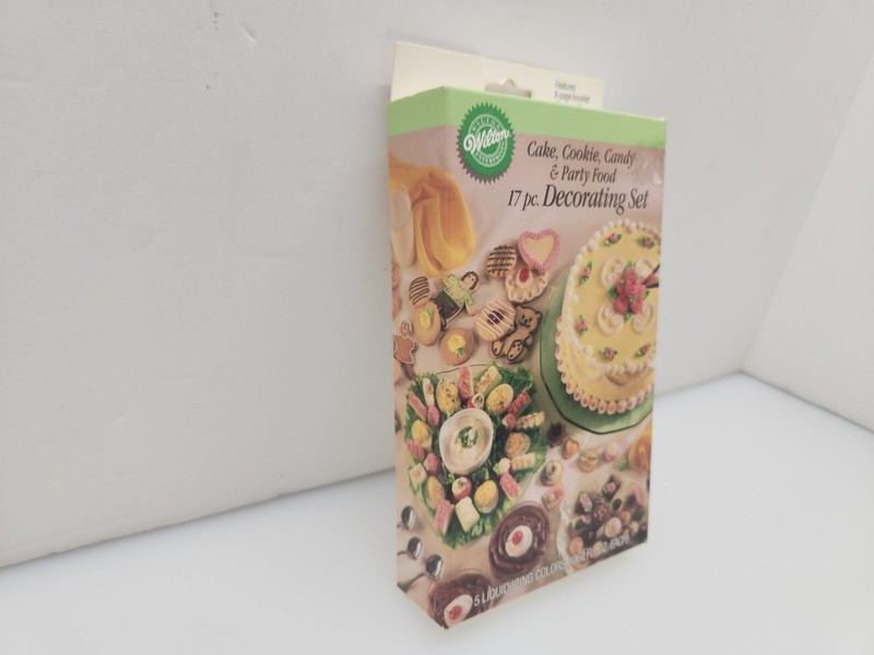 Vtg. WILTON Cake, Cookie, Candy & Party Food 17pc. Decorating Set 1990 🌺 NEW gallery