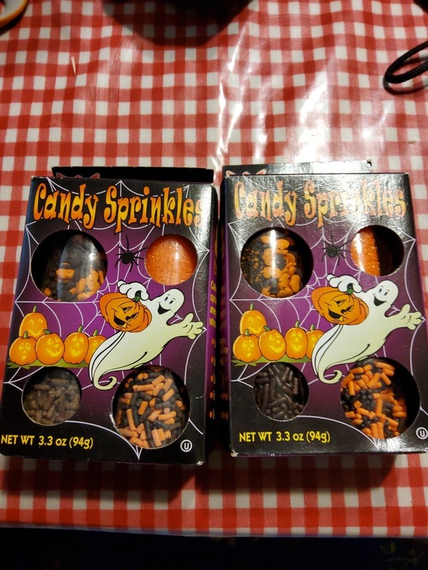2 Packages Of Cake Mate Halloween Traditional Sprinkles Cake Cookie Decorations