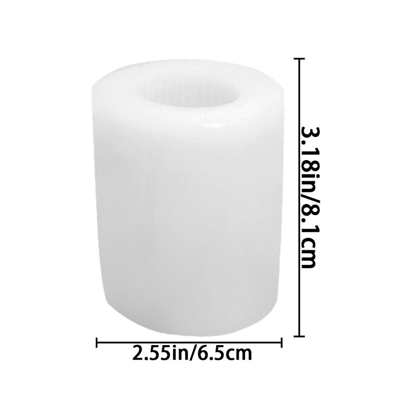 Cupcake Shape Soap Mold Ice Cream 3.18 x 2.55 x 3.26 inches, White gallery