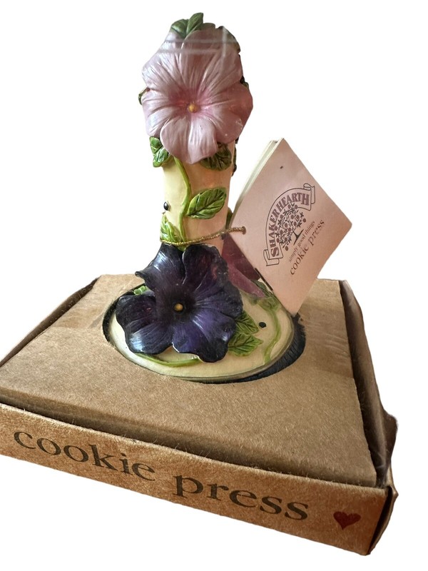 Cookie Press Floral 1997 Shaker Hearth Violets Pansies Purple Pink Flowers NIB gallery
