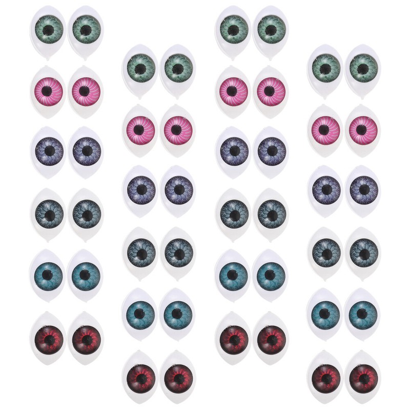 60Pcs Horrible Eyes Crafts Realistic Fake Eyeballs for Decor Dolls gallery