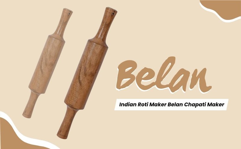 Handcrafted Wooden Rolling Pin,Belan,Belna,Traditional Belan for Roti, Chapat... gallery