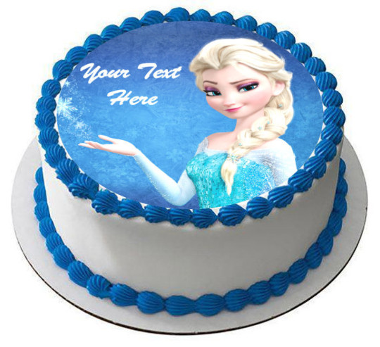 Frozen Edible Image Topper for Cake. Elsa Edible Pre Cut Sticker.