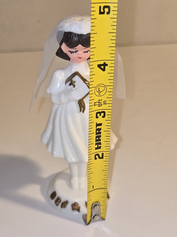 Wilton Cake Toppers Vintage 1950s My 1st communion 4 3/4" Cake Topper Hong Kong gallery