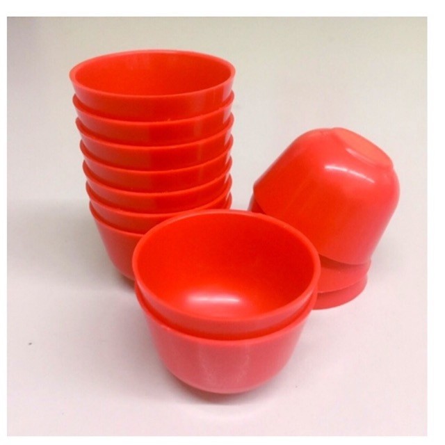 Puto Molds Banh Bong Pichi pichi Kutsinta Cups Dessert 36 PIECES 4.5cm Red Color