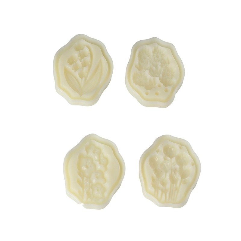 Lilies of the Valley Shaped Mooncake Stamps Mooncake Molds Chinese Mid-autumn... gallery