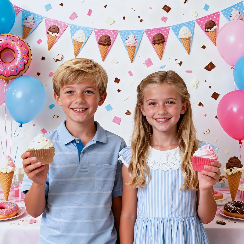 200 PCS Confetti Sprinkle Cupcake Liners Colorful Donut Muffin Baking Cups gallery