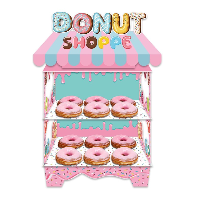 Donut Party Decorations Stand for Dessert Table Decoration Supplies Favors Cu…