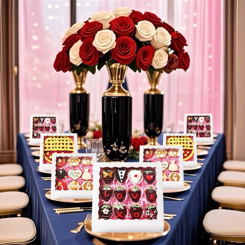 12Pack 9X9X2.5 Inches White Bakery Boxes,Pie Boxes with Clear Window Treat Bo... gallery