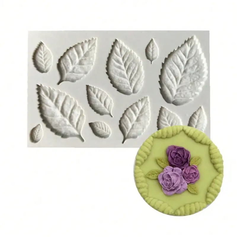 1PC Leaf Silicone Mold 3D Fondant DIY Pudding Chocolate Candy Dessert Fondant Ha gallery