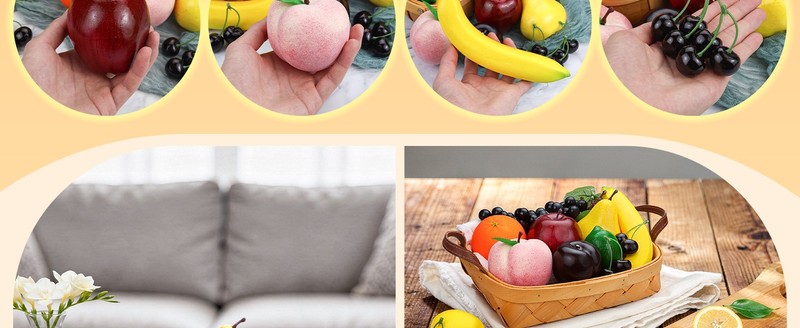 Artificial Fruits Pa, Fake Fruits for Home Decor, Simulat gallery
