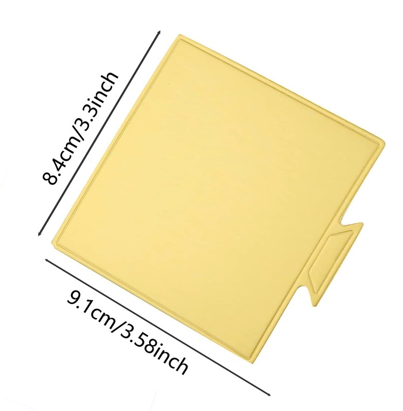 3.1" Mini Cake Base 200Pcs Square Cardboard Perfect for Cake Decorating Cake ... gallery