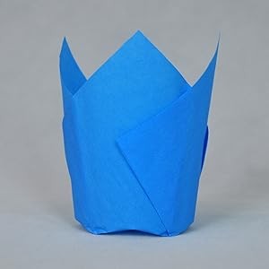 Muffin Greaseproof paper Baking cupcake cups, 2" x 3 1/2" Blue gallery