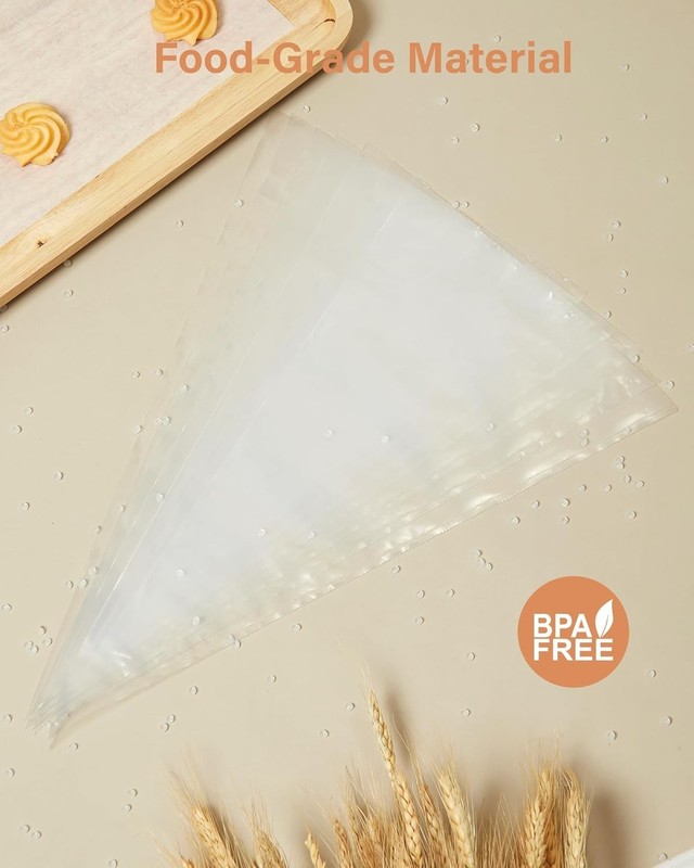 12" Anti-Burst Disposable Piping Bags - 100 Pack for Effortless Cake Decorating gallery