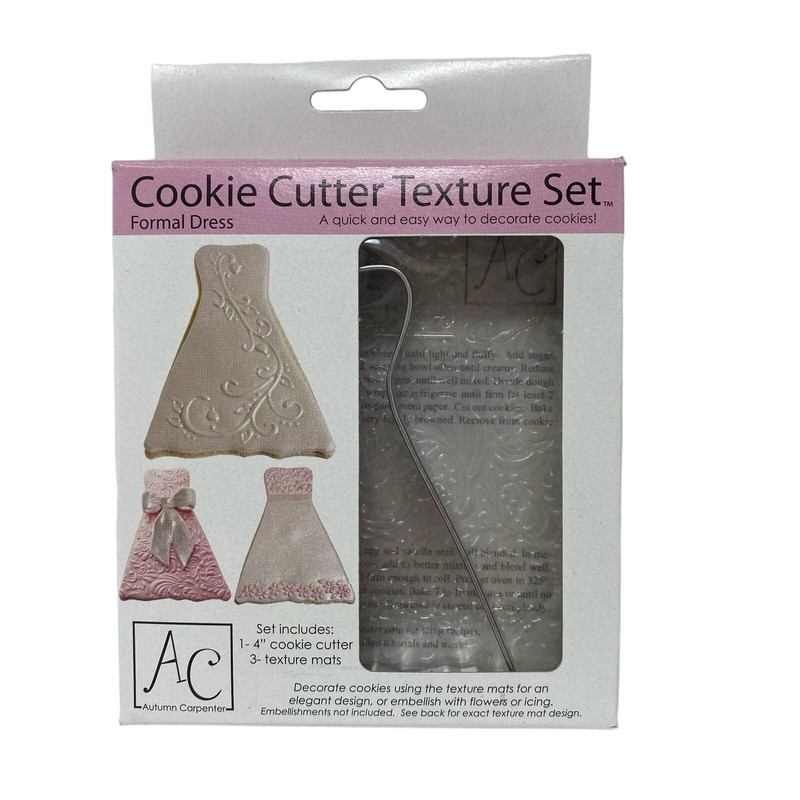 Autumn Carpenter formal wedding prom dress cookie cutter texture set NEW