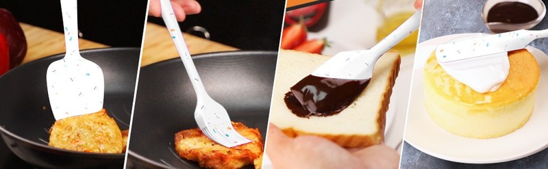 Heat Resistant Silicone Spatulas Set 6pcs, Sel Design Non-Sti gallery