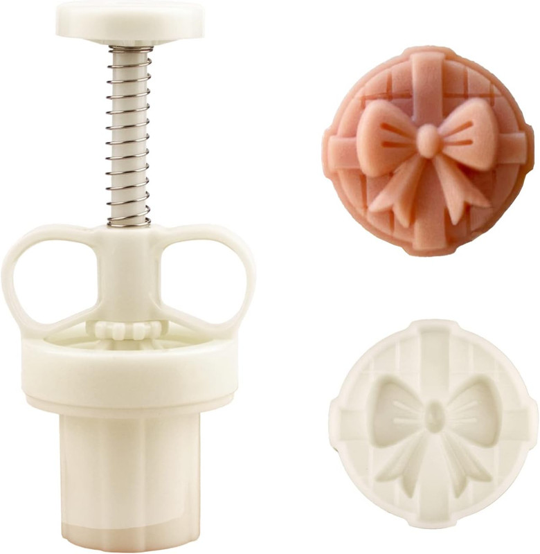 Pink Mooncake Molds 20G with 1 Stamp, Mid-Autumn Festival Moon Cake Mold Set Han gallery