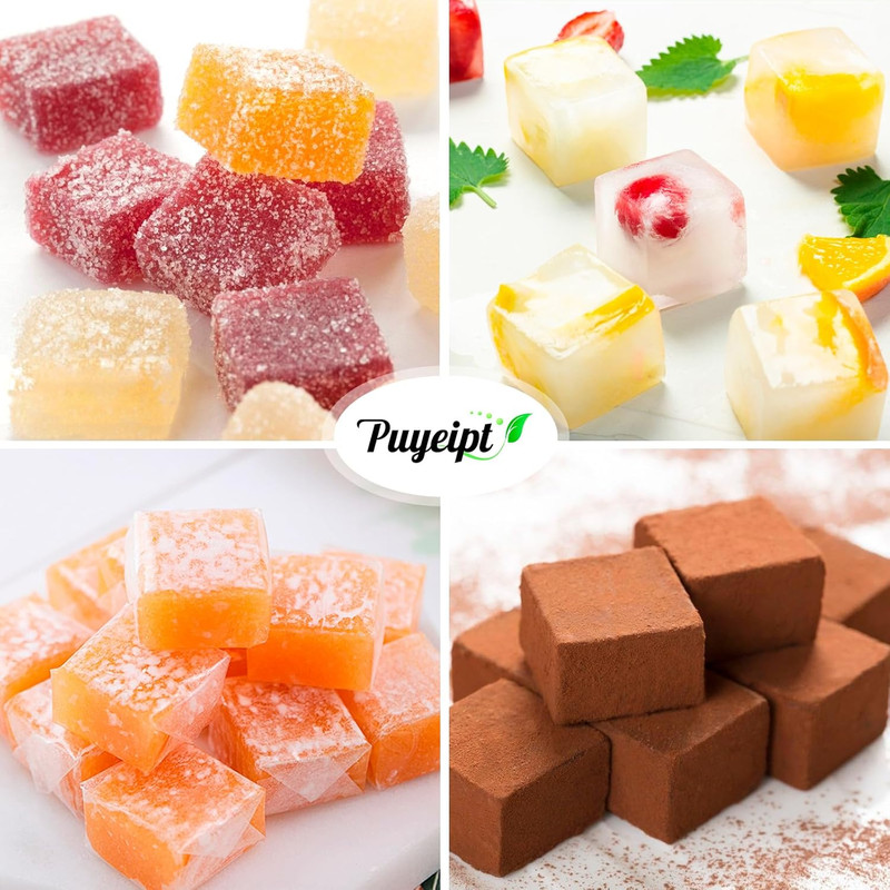 2 Pack Square Silicone Chocolate Molds, 40-Cavity Candy Molds, Mini Ice Cube Mou gallery