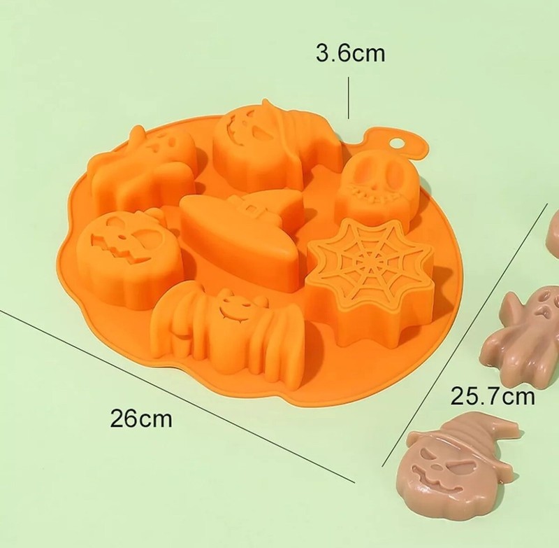 Halloween Chocolate Molds Silicone Candy Molds Nonstick Pumpkin Mold Skull Ghost gallery
