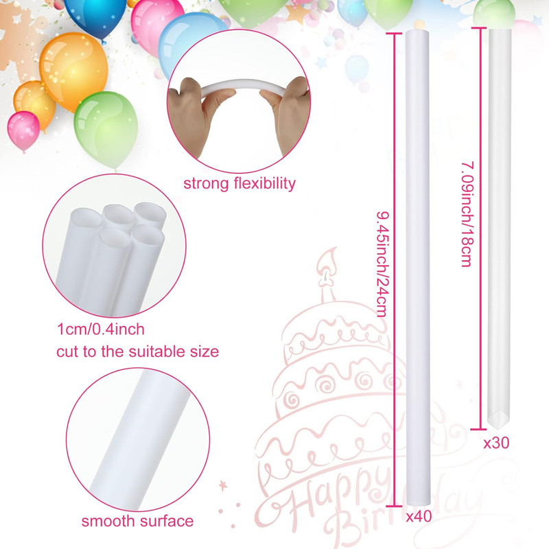 80Pcs Cake Tier Stacking Kit 10Pcs Clear Cake Separator Plates for 4, 6, 8, 10, gallery