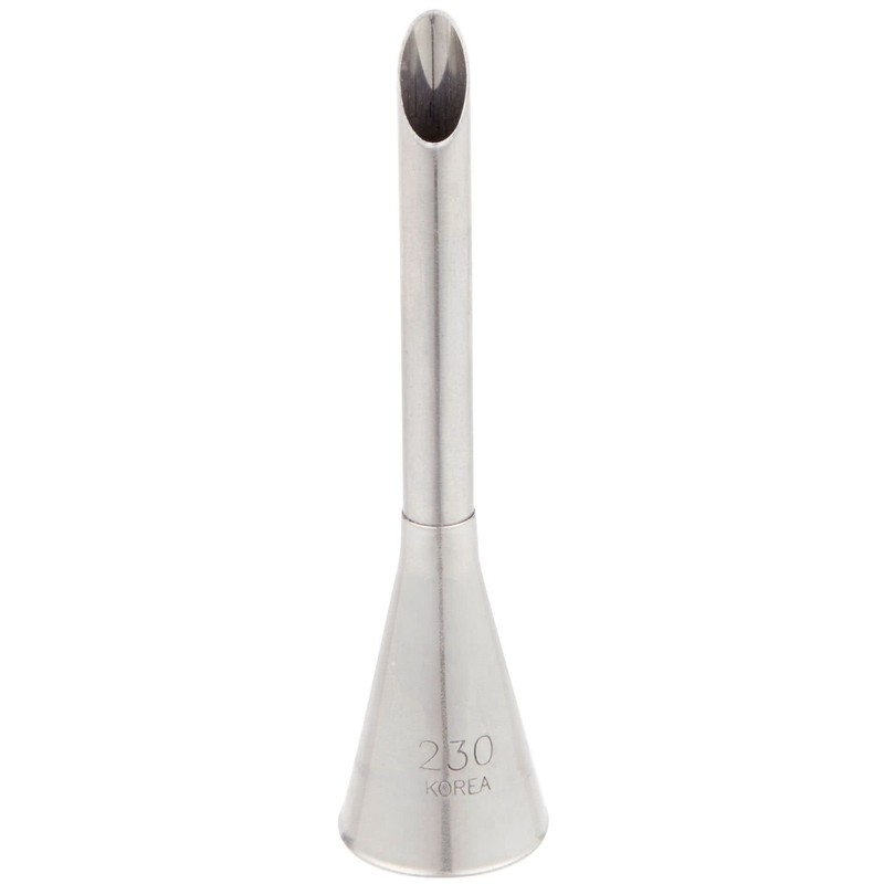 Ateco 230 2 7/8″ Bismark Metal Piping Tip – Great for filling donuts, Silver