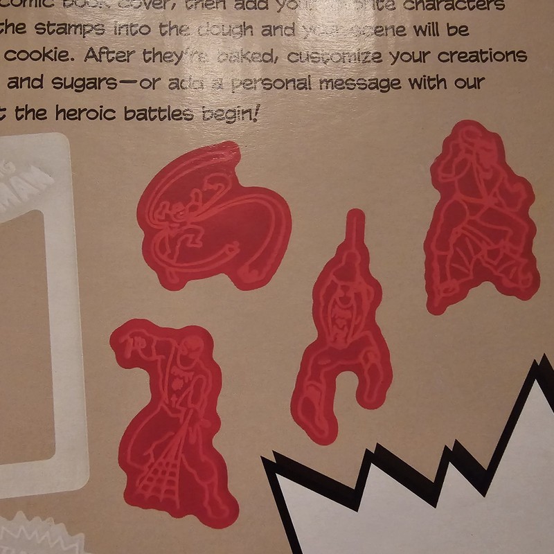 Williams Sonoma Cookie Cutter Marvel Comics Spiderman Comic Book Set New in Box gallery