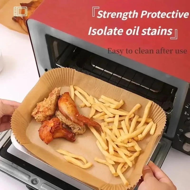 Disposable Air Fryer Paper Liners Non Stick Parchment Accessories gallery