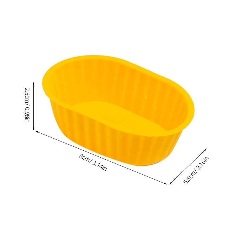 12 Pcs Cake Molds for Baking Ellipse Cheese Pan Meat Bakeware Cheesecake gallery