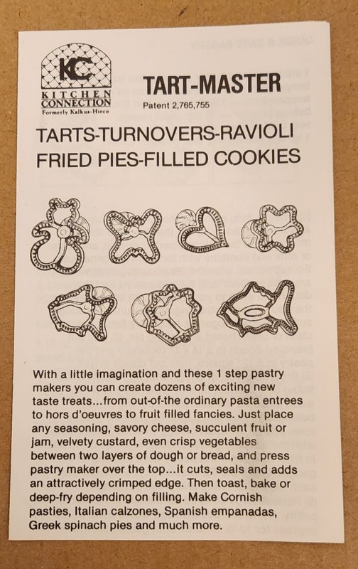 Vintage Ursula Kalkus-Hirco Tart Master And Krimpkut Sealer Set With Cookbook gallery