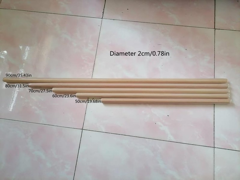 Thin Rolling Pin 90x2cm Suitable For Large Baking Projects Dough Roller gallery