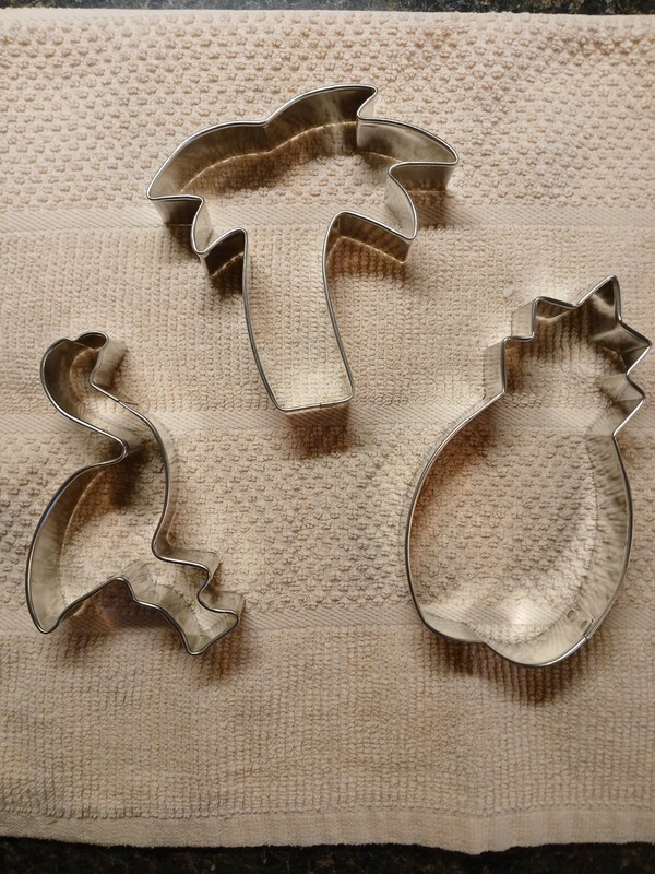Tropical Theme Cookie Cutters Palm Tree Flamingo Pineapple