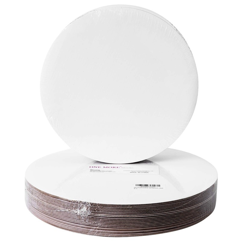 ONE MORE [15pcs] 12" White Cakeboard Round,Disposable Cake Circle Base Boards...