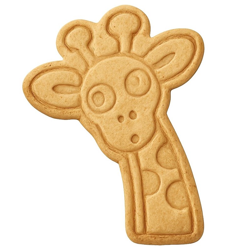 Curious Giraffe Cookie Cutter & Stamp, Fondant & Clay – 2.6×4