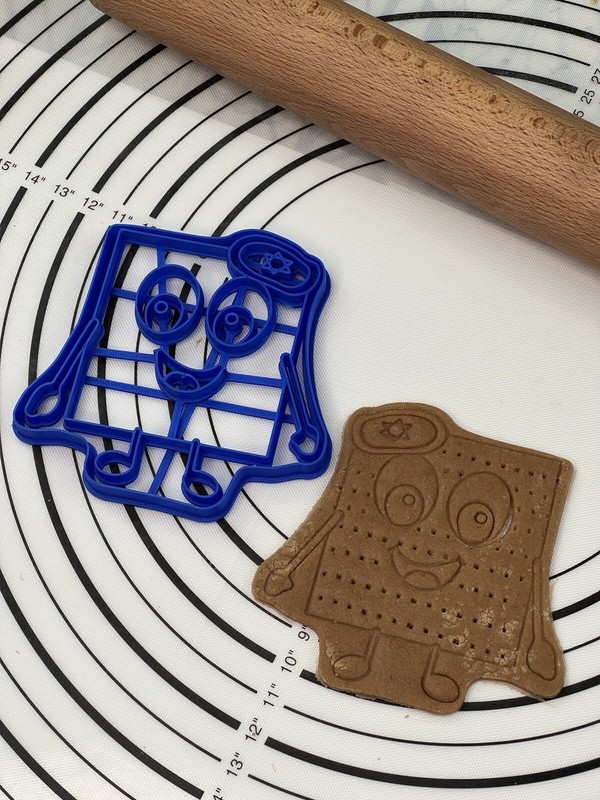 Set of 2 Matzah Boy and Girl Cookie Cutter & Mold Produced by 3D Kitchen Art gallery