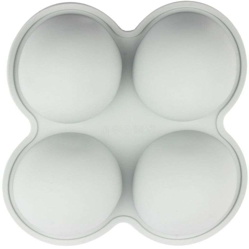 4 Cavity Half Sphere Silicone Candy Molds Hot Chocolate Bomb Mold For Candy C…