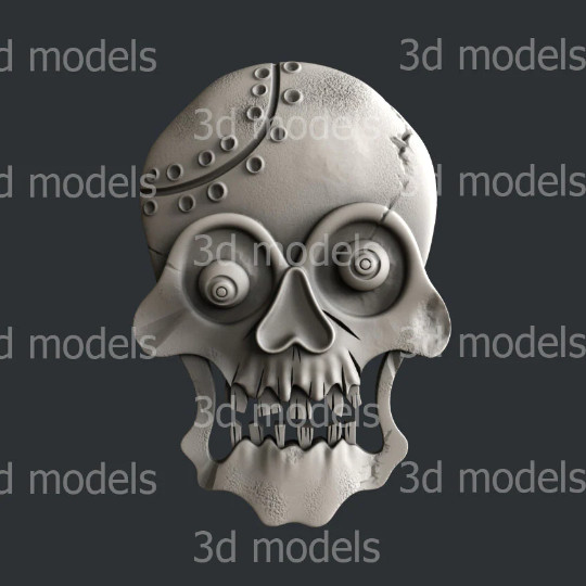 Zombie Skull Silicone Mold for Resin, Clay, Cake Topper & More gallery