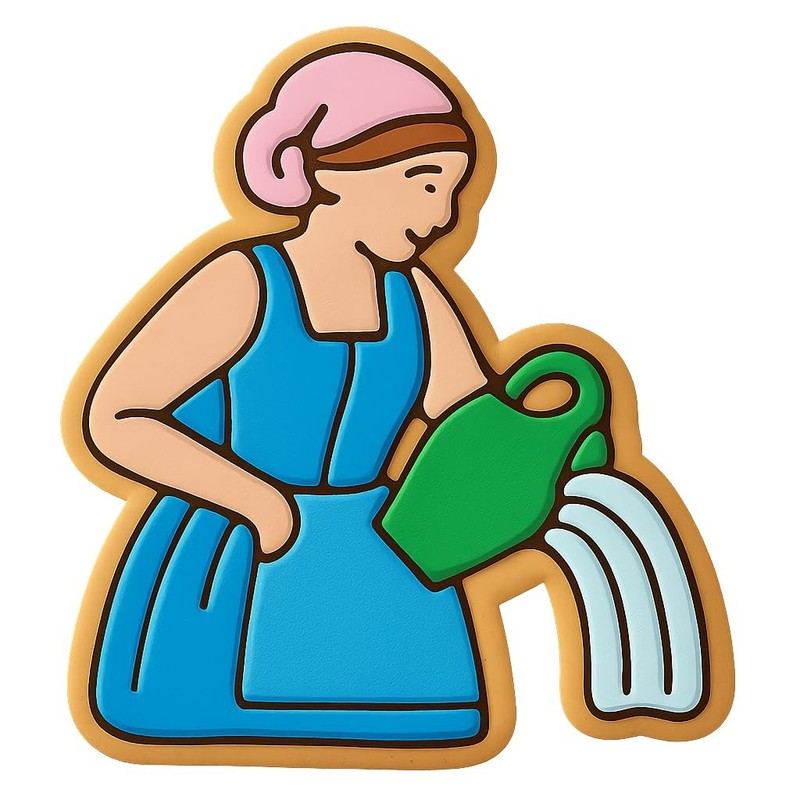Molly Pitcher Pour Cookie Cutter & Stamp, Fondant & Clay - 4x3.5 gallery