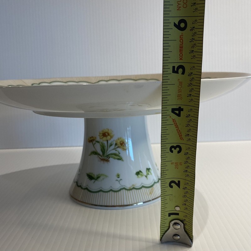 VICTORIAN GARDENS Briard Private Collection Pedestal Cake Plate & Utensils gallery