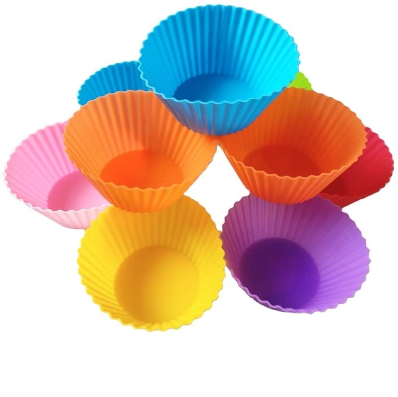 Multi Colour Silicone Baking Cup Reusable Non-stick And Easy Clean gallery